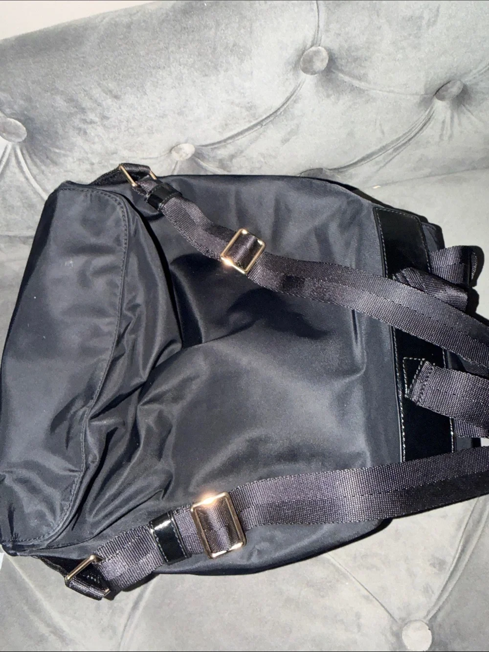 Tory Burch black Nylon Backpack